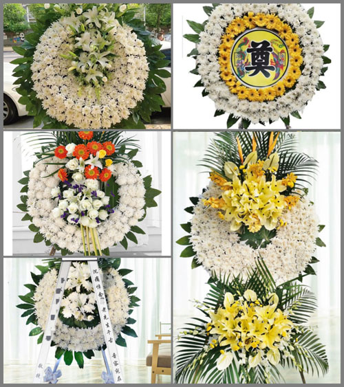 安徽亳州市蒙城县王集乡白果村花圈速递